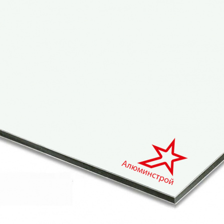 Алюминиевая композитная панель 3 мм (0.3) 1220х4000 RAL 9003