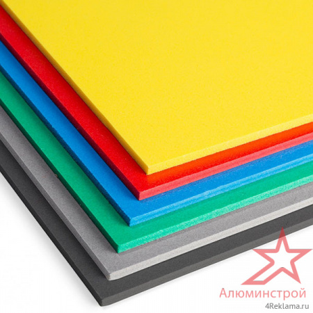 Вспененный ПВХ цветной UNEXT-Color, толщина 3 мм, 1560 х 3050 мм Пример использования цветного вспененного ПВХ пластика